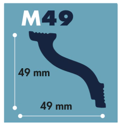 Moldura Decorativa - M49 49 X 49 MM - Precio x metro: