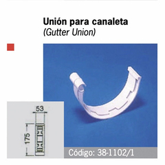 Unión para canaleta