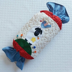 Puxa-saco em Patchwork Ovelha Primitive - Ateliê Candido Artes
