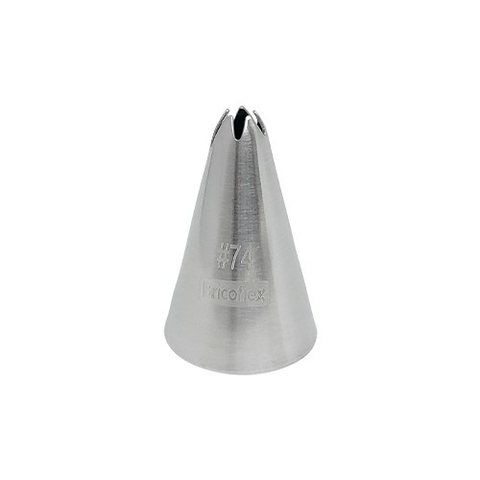 Bico de Confeitar Inox Pequeno Especial #74