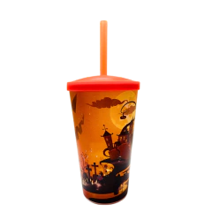 Copo com canudo - Halloween