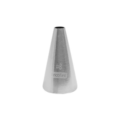 Bico de Confeitar Inox Pequeno Perlê #8