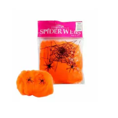 Teia de Aranha Halloween - cor laranja
