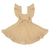 Vestido Babado Gaze Amarelo - comprar online