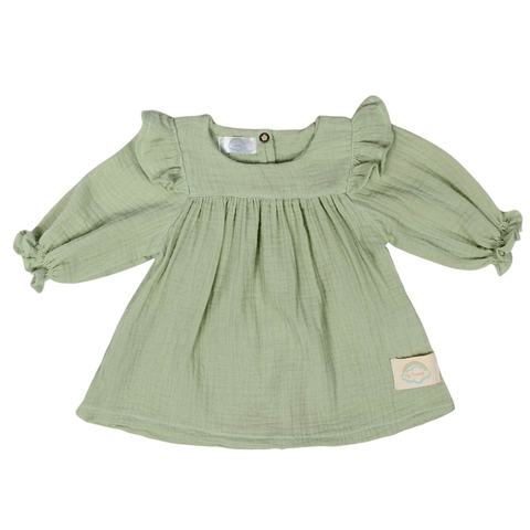Vestido Bata Verde Claro
