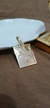 Pingente Placa Letras OURO 18K