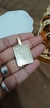 Pingente Placa Letras OURO 18K - comprar online