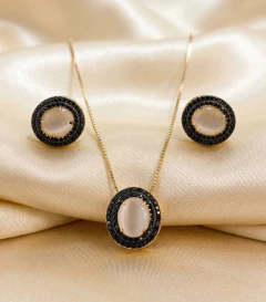 Conjunto Colar e Brinco Olivia