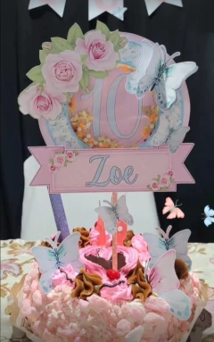 Cake Topper con Shakers - Brillantina. Eventos más Lindos ♥