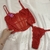Conjunto Corset Eva - Vermelho - Rubia Lingerie