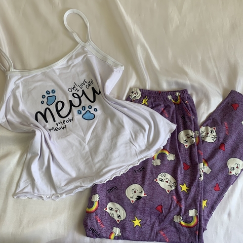 Pijama Marina - Gatinho - comprar online