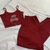 Pijama Ondinha Liso - Vinho - comprar online