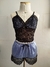 Baby Doll Cetim - azul - comprar online