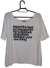 Camiseta Expect the Best Viscolycra White