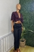 Blusa Semi Cropped Transpassada XADREZ - Jack For Girl