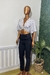 Blusa Semi Cropped Transpassada XADREZ - loja online