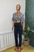 Imagem do Blusa Semi Cropped Transpassada XADREZ