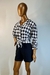 Camisaria de Botão Xadrez na Malha - Jack For Girl