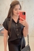 Blusa Feminina de Manga e Botão - Jack For Girl