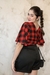 Imagem do Blusa Semi Cropped Transpassada XADREZ