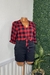 Blusa Manga Princesa XADREZ - loja online
