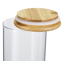 Pote Hermético com Tampa Bambu (1800ml) - CX Express