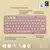 Imagen de Teclado Bluetooth Logitech Pebble Keys 2 K380s Rosa Idioma Español