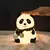 Lampara De Mesa Con Forma De Panda Cute Blanco Beige - comprar online