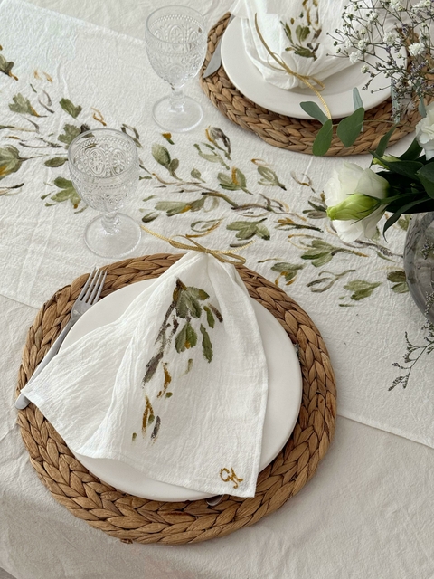 Set 4 servilletas botánicas - comprar online