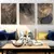 3 Pçs/ Quadro Moderno Cinza Ouro Mármore Pôster Abstrato Imagem - comprar online