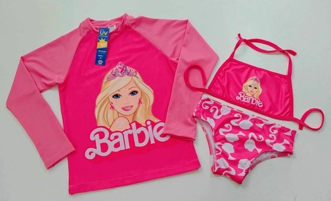 Kit Praia - Blusa + Biquíni - Barbie