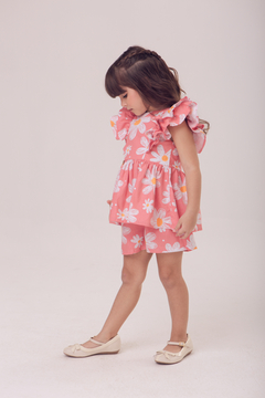 CONJUNTO MARIA estampa floral - Pé de Seriguela Boutique Infantil