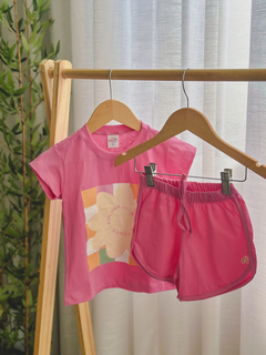 CONJUNTO CANDY ROSA CHICLETE - Pé de Seriguela Boutique Infantil