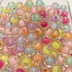 Cuentas Plásticas - Bolitas Multicolor Traslúcido 8mm - comprar online