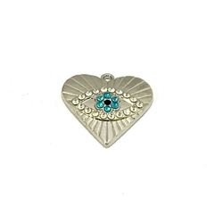 Ojo Turco Dije Con Strass - 20mm - comprar online