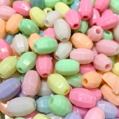 Cuentas Plásticas - Facetados Multicolor 8mm x 10mm - comprar online