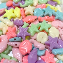 Cuentas Plásticas - Surtido Mar Multicolor 10mm - comprar online