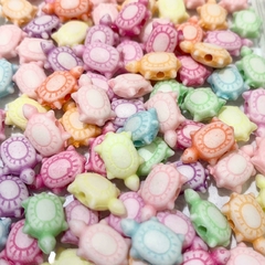 Cuentas Plásticas - Tortuguitas Multicolor 10mm - comprar online