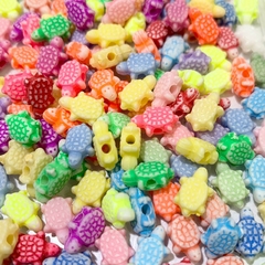 Cuentas Plásticas - Tortuguitas Multicolor 8mm - comprar online