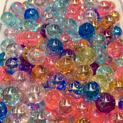 Cuentas Plásticas - Bolitas Multicolor Tornasolado Traslúcido 8mm - comprar online