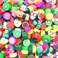 CUENTAS DE FIMO - FRUTAS