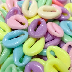 Cuentas Plásticas - Caracoles Buzios Multicolor 16mm - comprar online