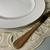 Americano Redondo Impermeável Cor Creme com bordado dourado - Hortênsia Home Decor