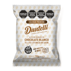 DANTELLI- Alfajor choco blanco y nuez premium