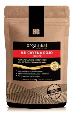 HGL ORGANIKAL - Superfoods Aji cayena rojo 50gr