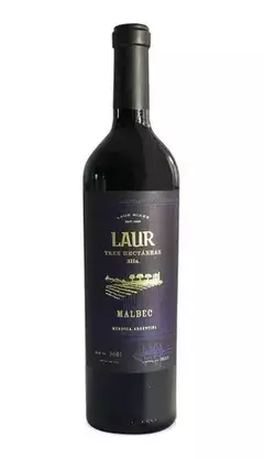 LAUR - Vino Malbec TRES HECTAREAS 750ml X 3U