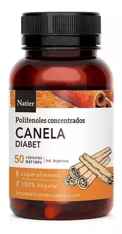 NATIER- capsulas de canela diabet x50 capsulas