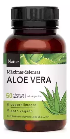 NATIER- capsulas de aloe vera x50 capsulas