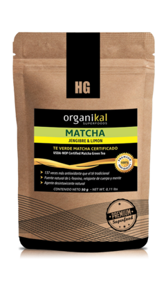 HGL SUPERFOODS matcha Jengibre & limón x 50gr