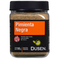 DUSEN - Pimienta negra molida 140gr